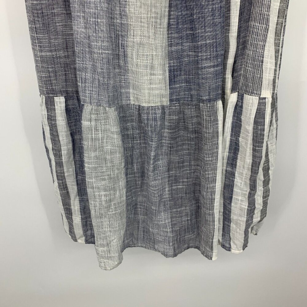 Angie Skirt Blue White Stripe Maxi Pull On Lined Boho NWT - Picture 7 of 11